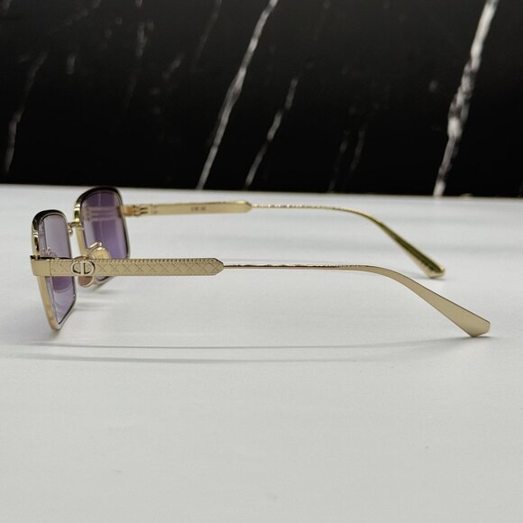 NEW DIOR DIORCANNAGE S2U C0G6 UNISEX GOLD/PURPLE SUNGLASSES - Picture 6 of 10